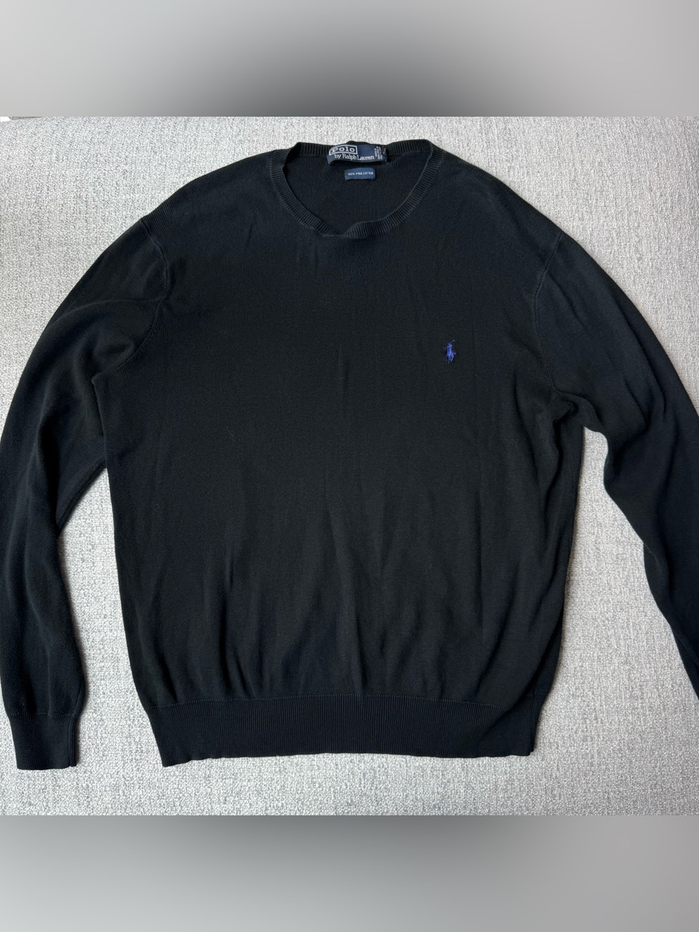 Vintage Polo Ralph Lauren Black Crewneck Size M